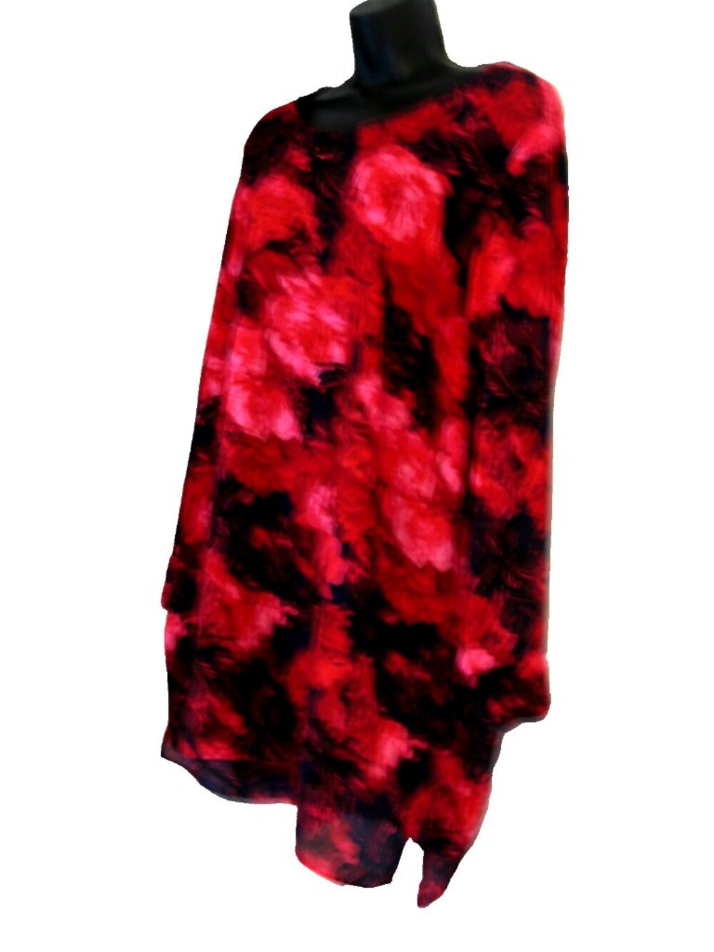 Grace The Perfect Fit Rose/Fuschia/ Black Stretchy Occasion Dress Size 1X